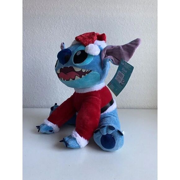 Disney Stitch Holiday Greeter 18" Christmas Santa Claus Decor Porch Door NEW - Picture 4 of 12
